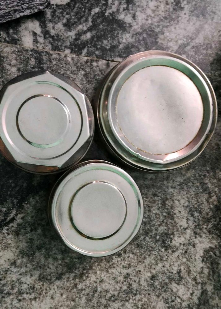 3 Steel Lunch Boxes
