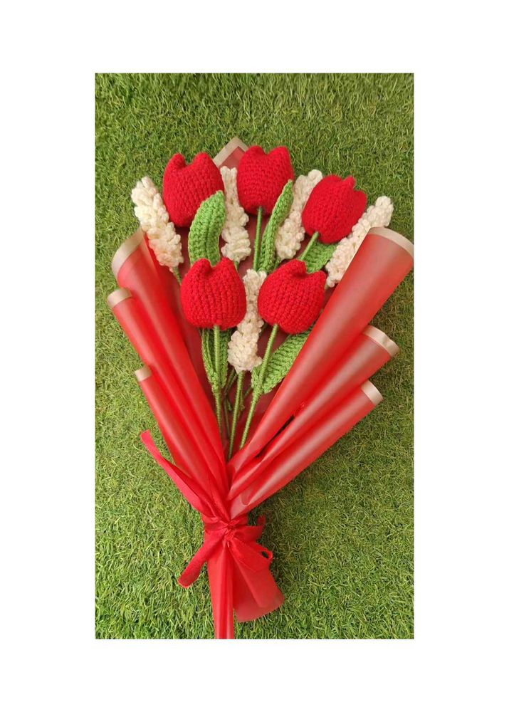 Crochet Tulip Bouquet