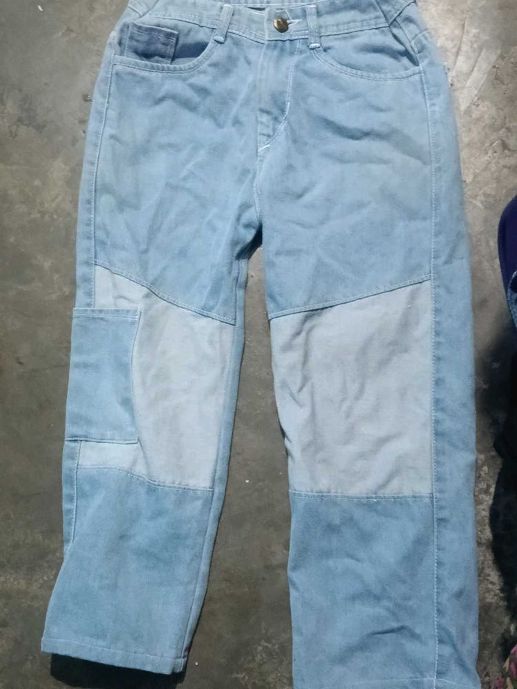 Patchwork Denim Jeans