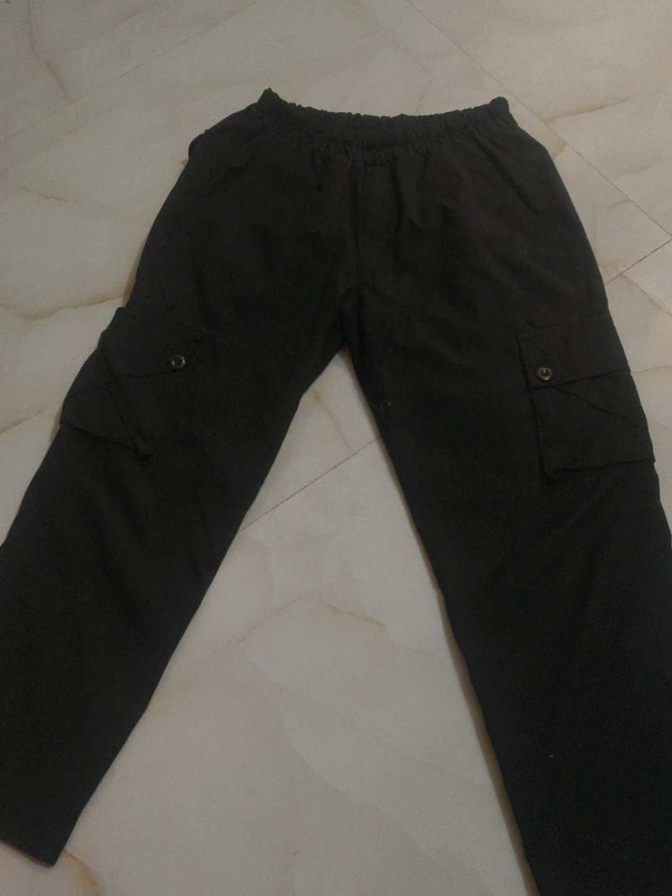 Olive Black Cargo Pants