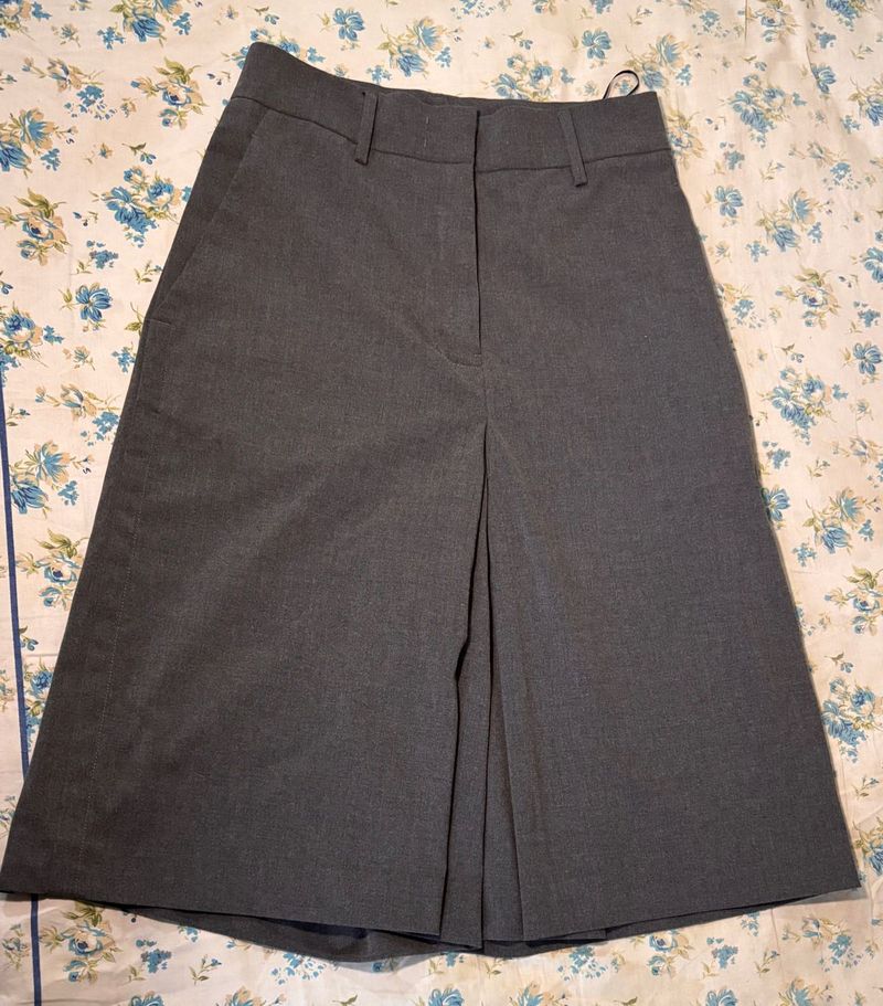 Gray Japanese Pleated Skirt