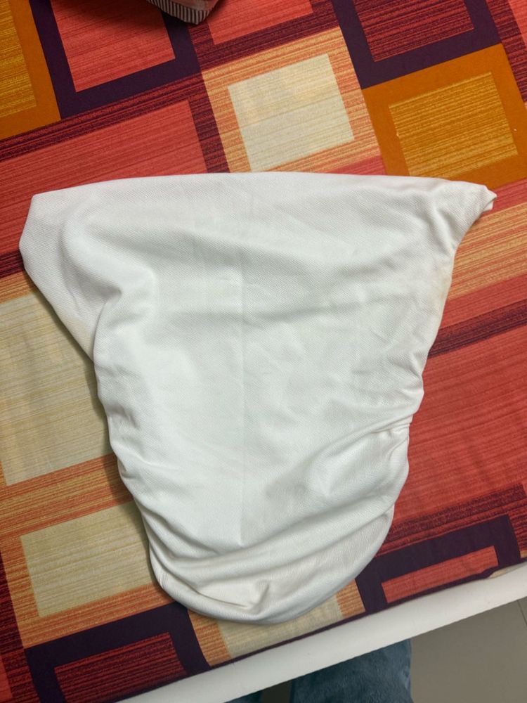 White Ruched Crop Top