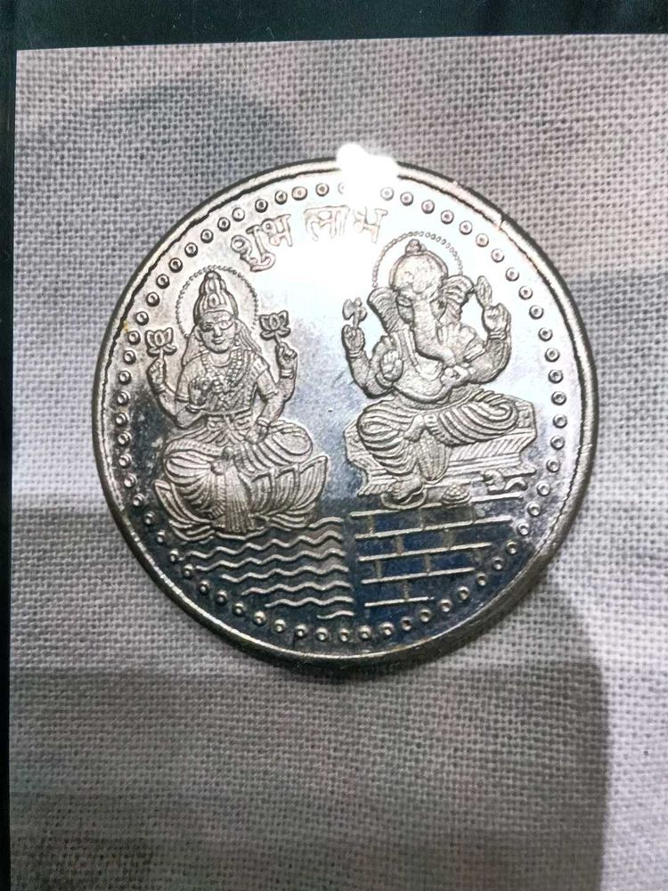 Lakshmi Ganesh Silver Coin