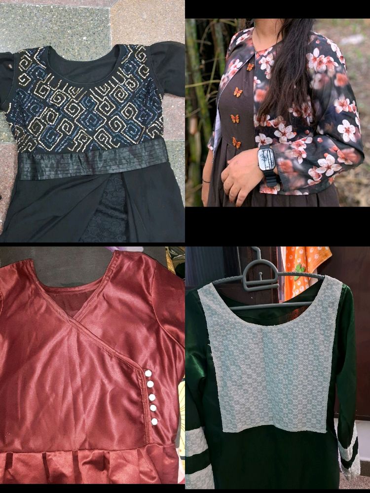 Collage  Dresses Pack Of 4