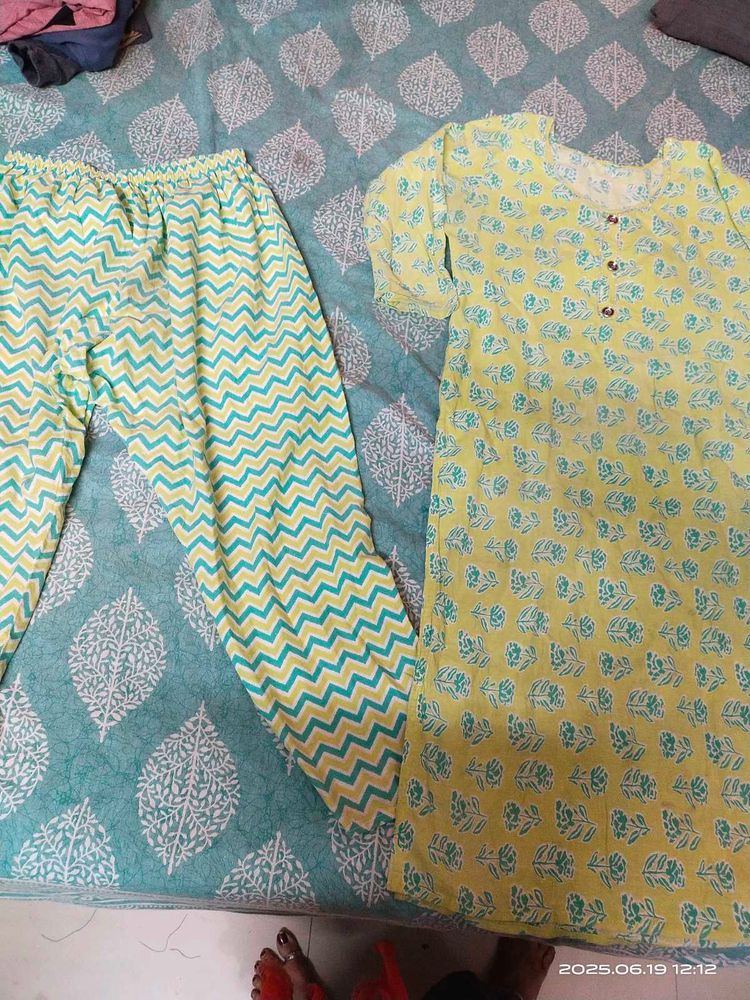 Green Kurta Set