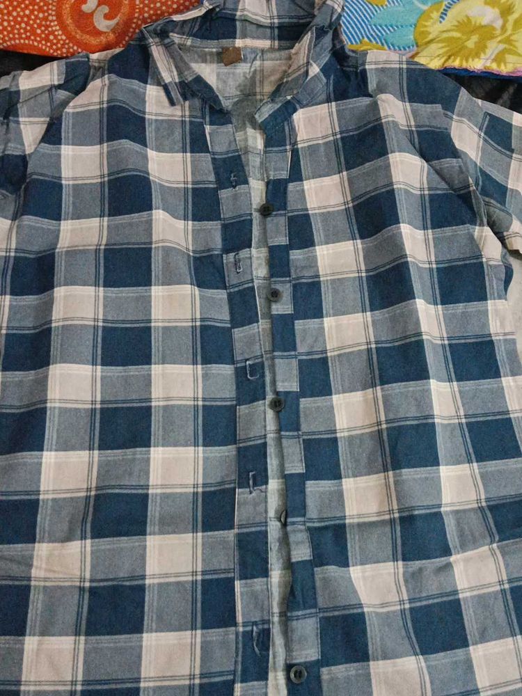 Blue Checkered Shirt