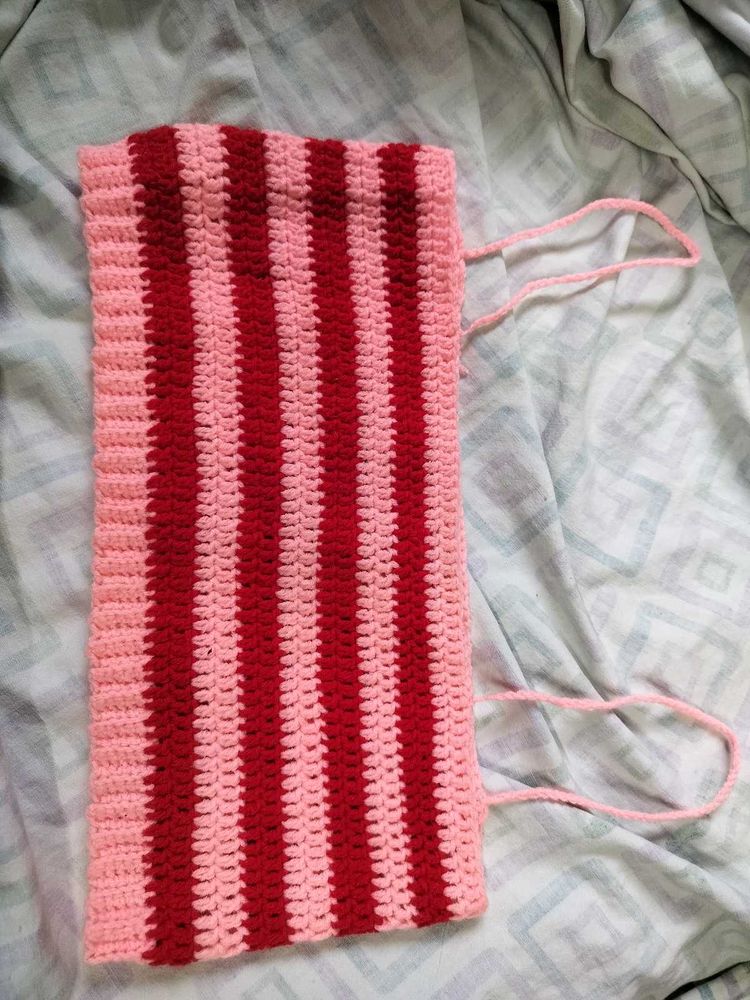 Handmade crochet spaghetti top