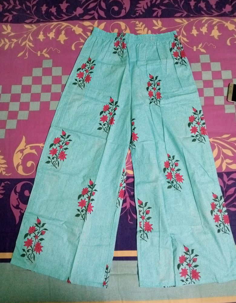 Beautiful Cotton Palazzo -(Waist 28-32)