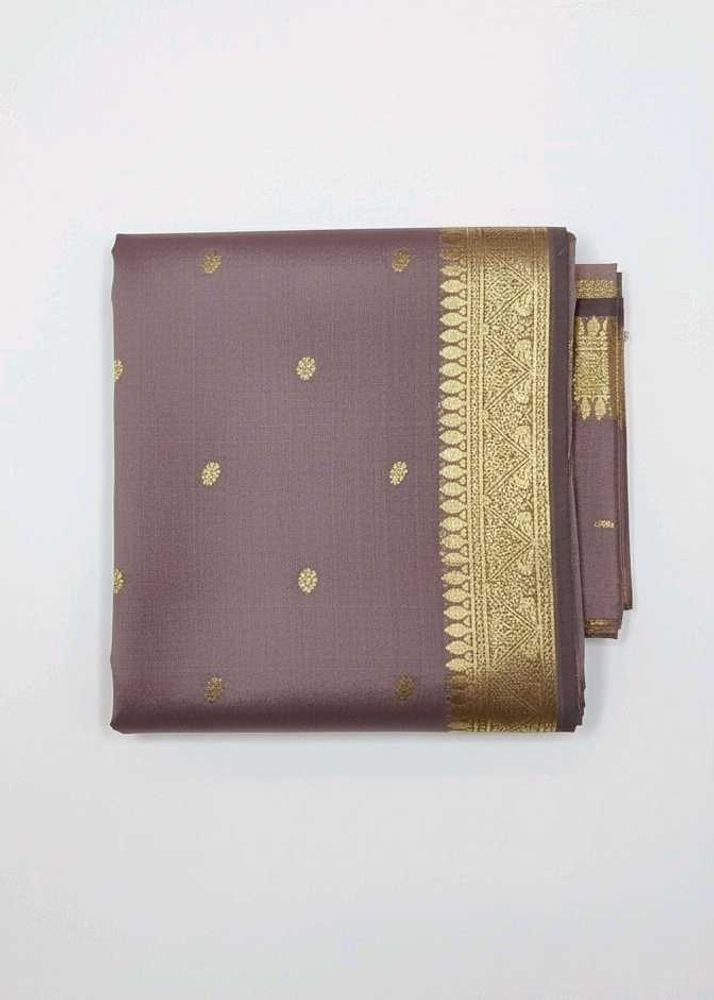 Mauve Banarasi Silk Saree