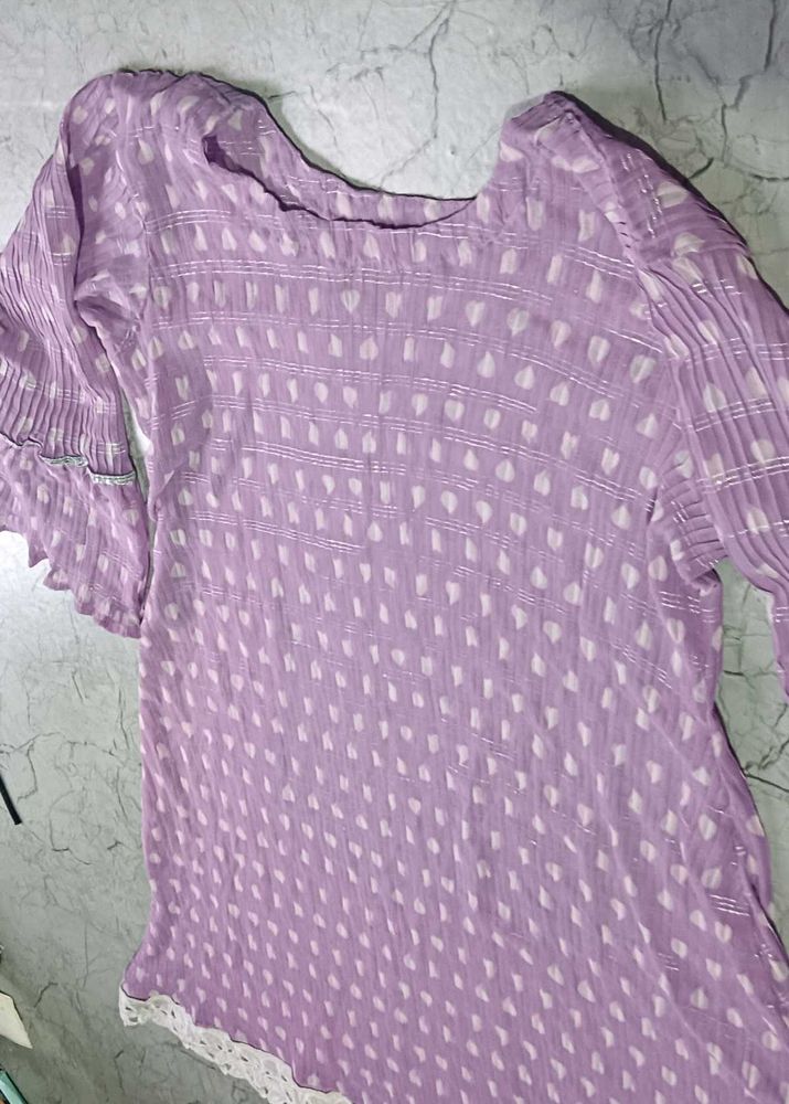 Lavender Corean Style Top