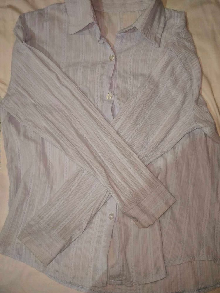 Striped Button-Down Shirt