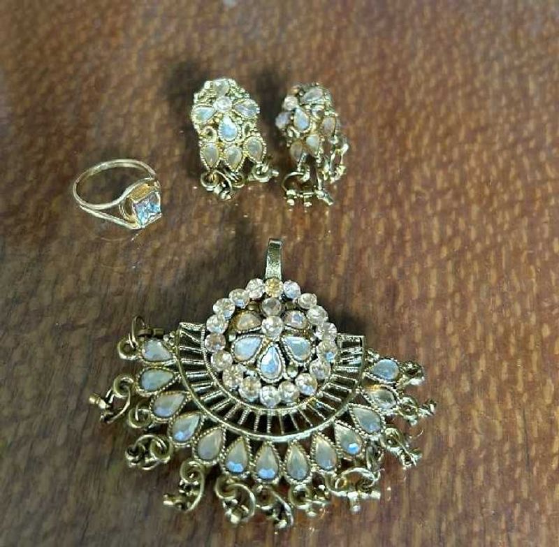 Pendant+ EARRING + Finger Ring ,all Matching