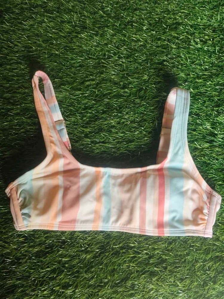 Striped Bikini Top