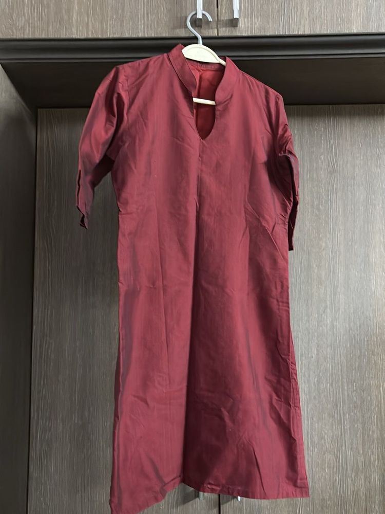 Elegant Maroon Kurta