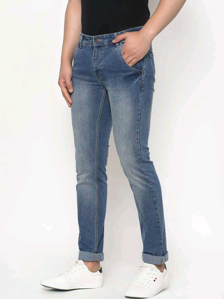Men Finished Blue Jean