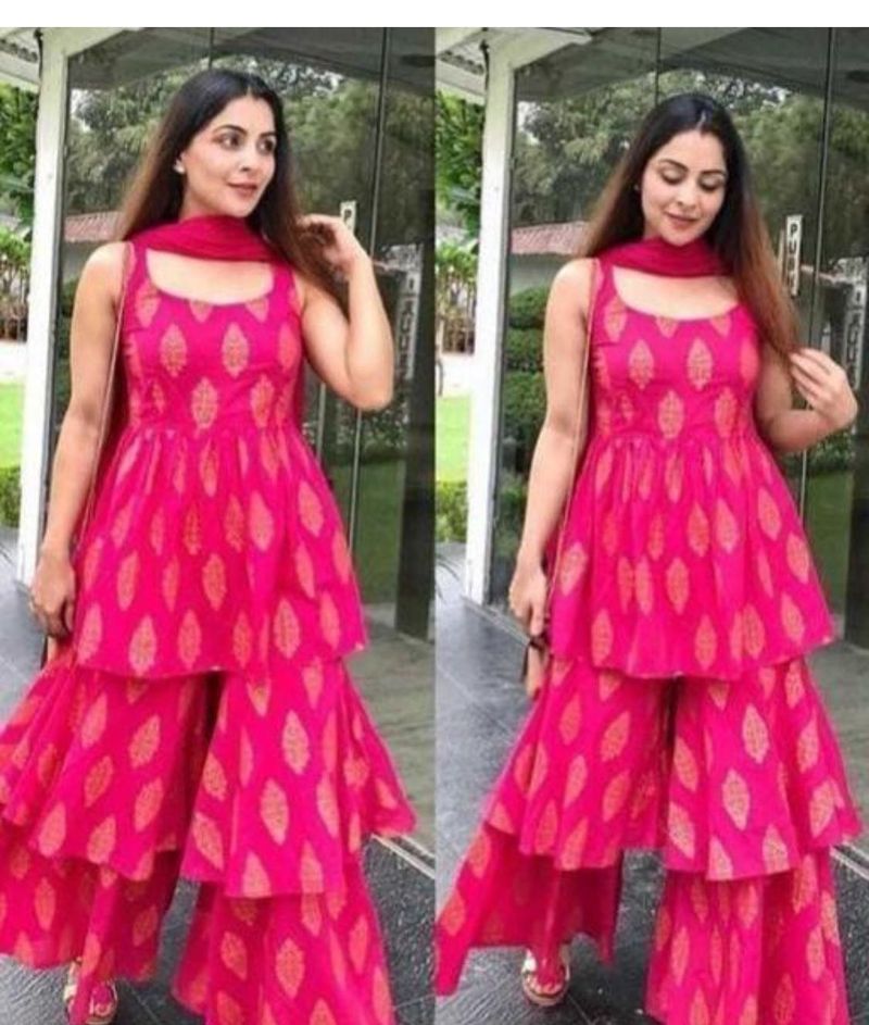 Pink Ethnic Kurta Set