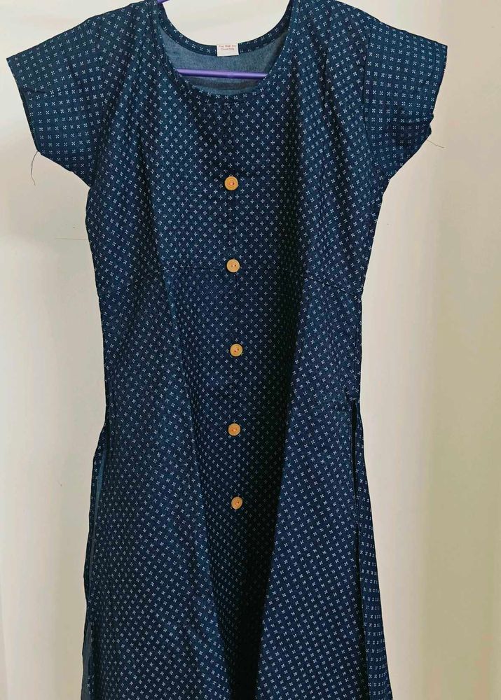 Dark Blue Daily Wear Kurta