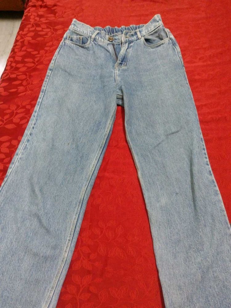 Light Wash Wide Leg Jeans