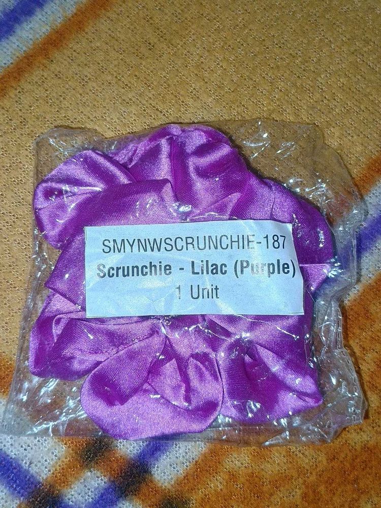 Lilac Purple Scrunchie