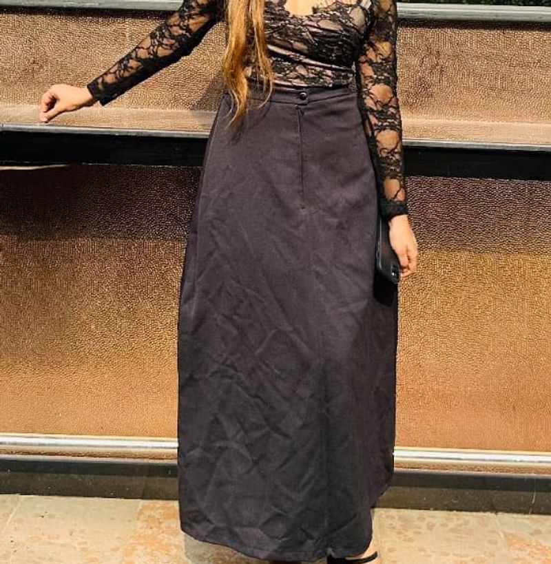 Fluffy Full Length High Waist Skirt