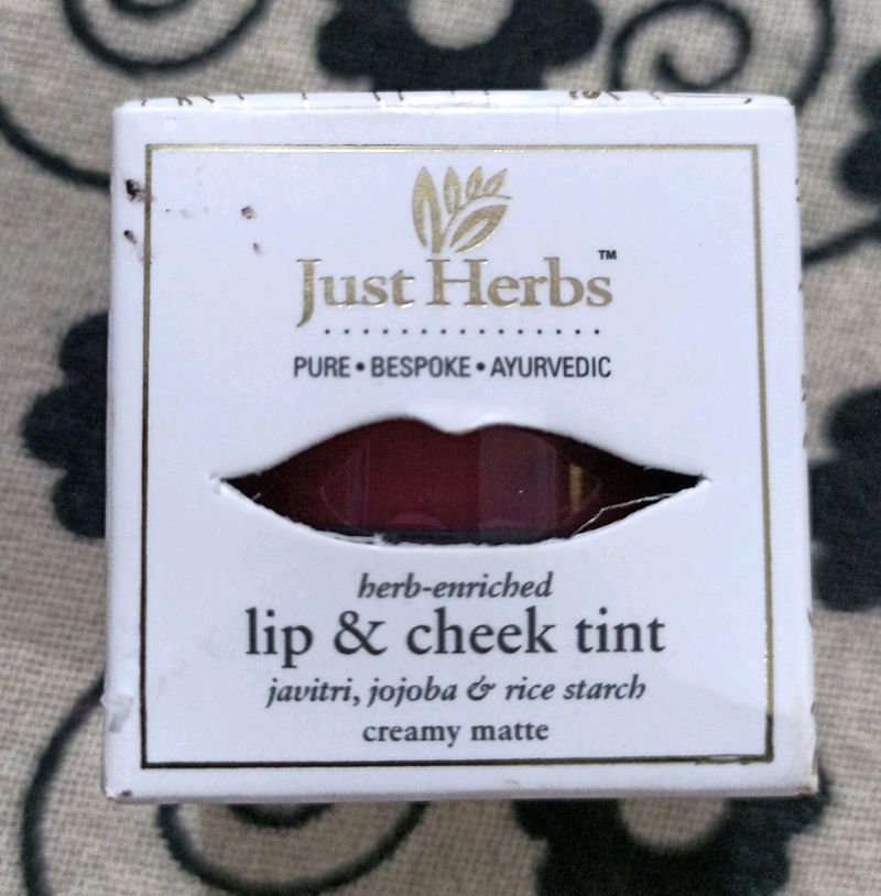 Just Herbs Lip &amp; Cheek Tint Creamy Matte - 04 Maho