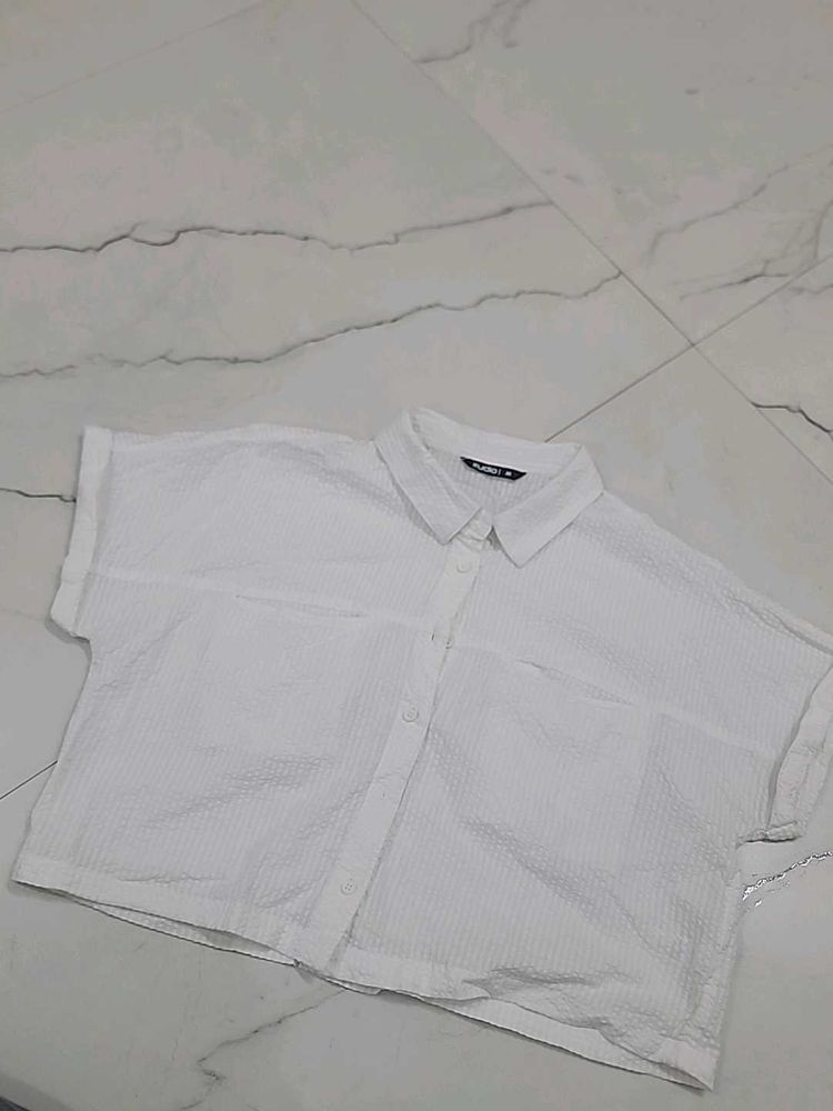 White Short Sleeve Top
