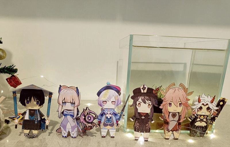 Cute Genshin Papercraft Characters