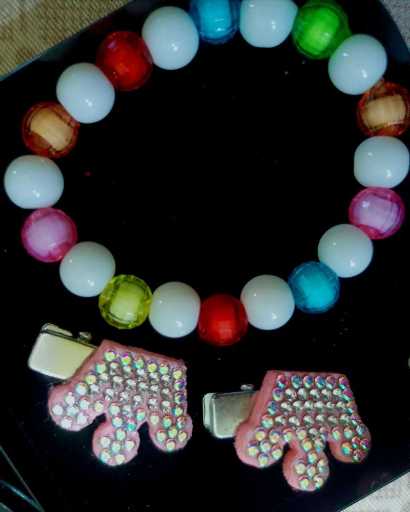 Colorful Bracelet &amp; Hairclip combo pack