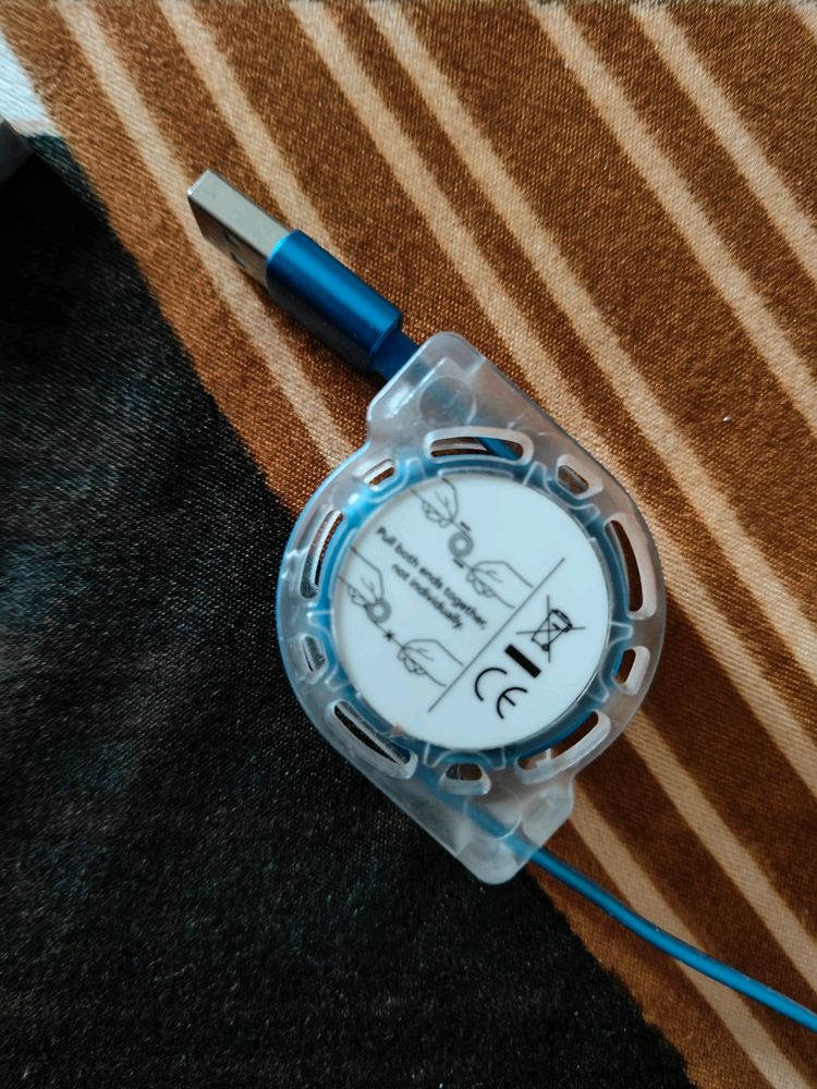 Three In One Charging Retractable Cable