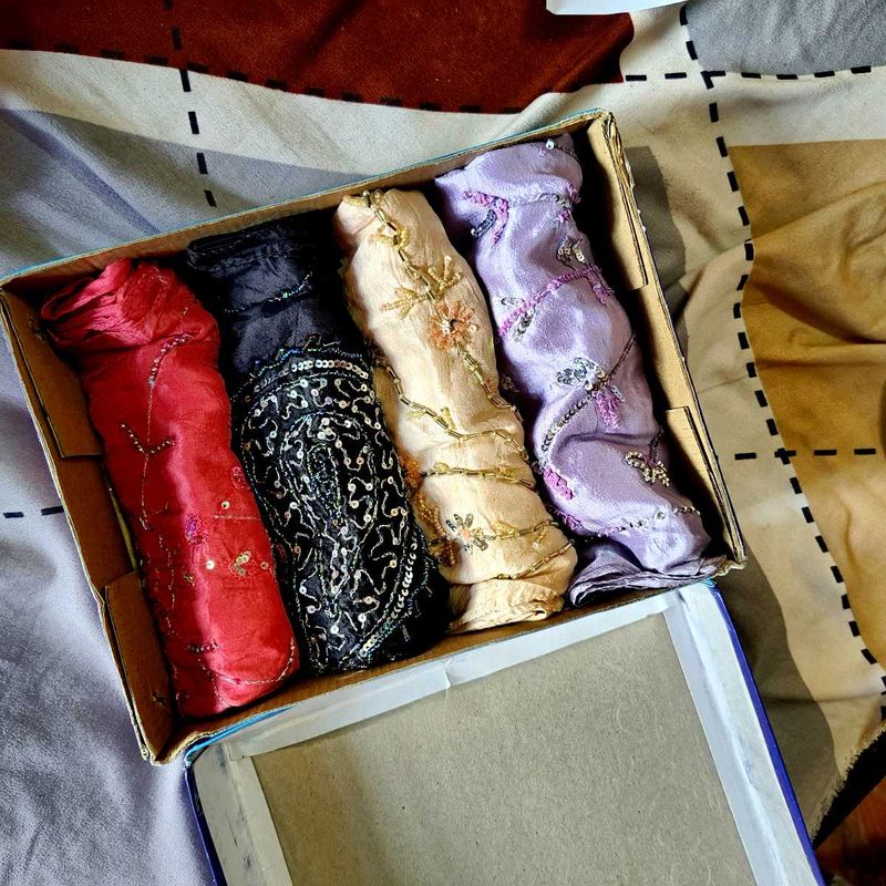 Silk Scarves - Set of 4