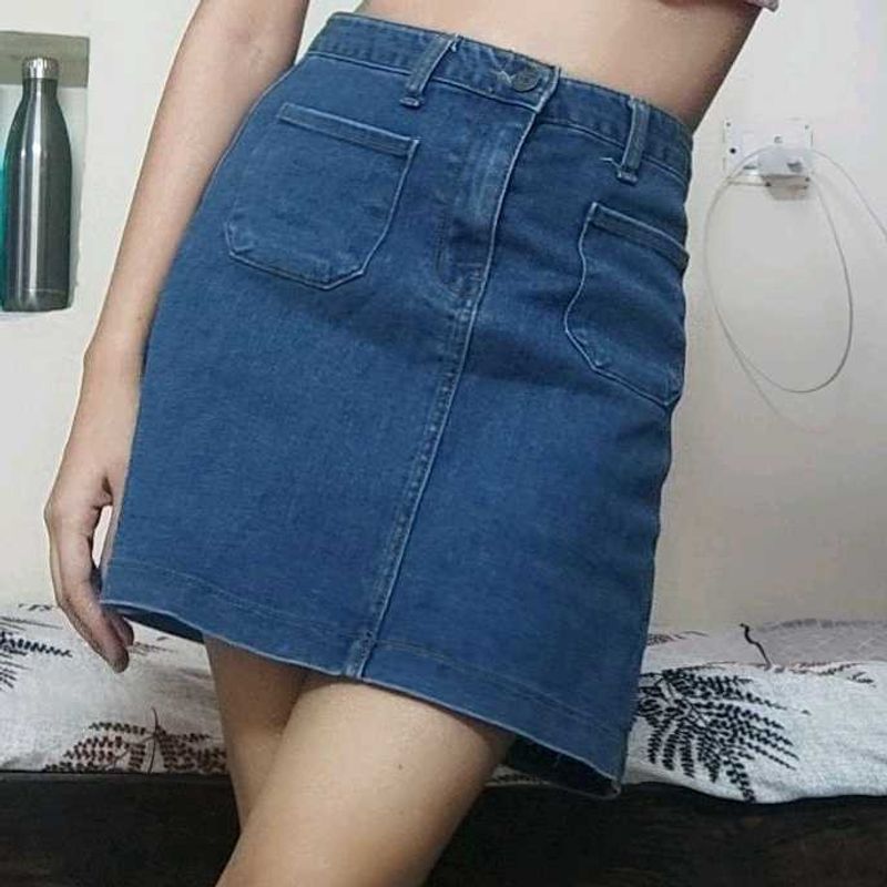 Denim Mini Skirt