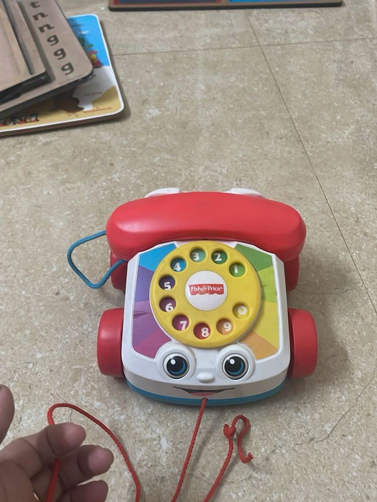 Fisher-Price Chatter Telephone push and pull toy