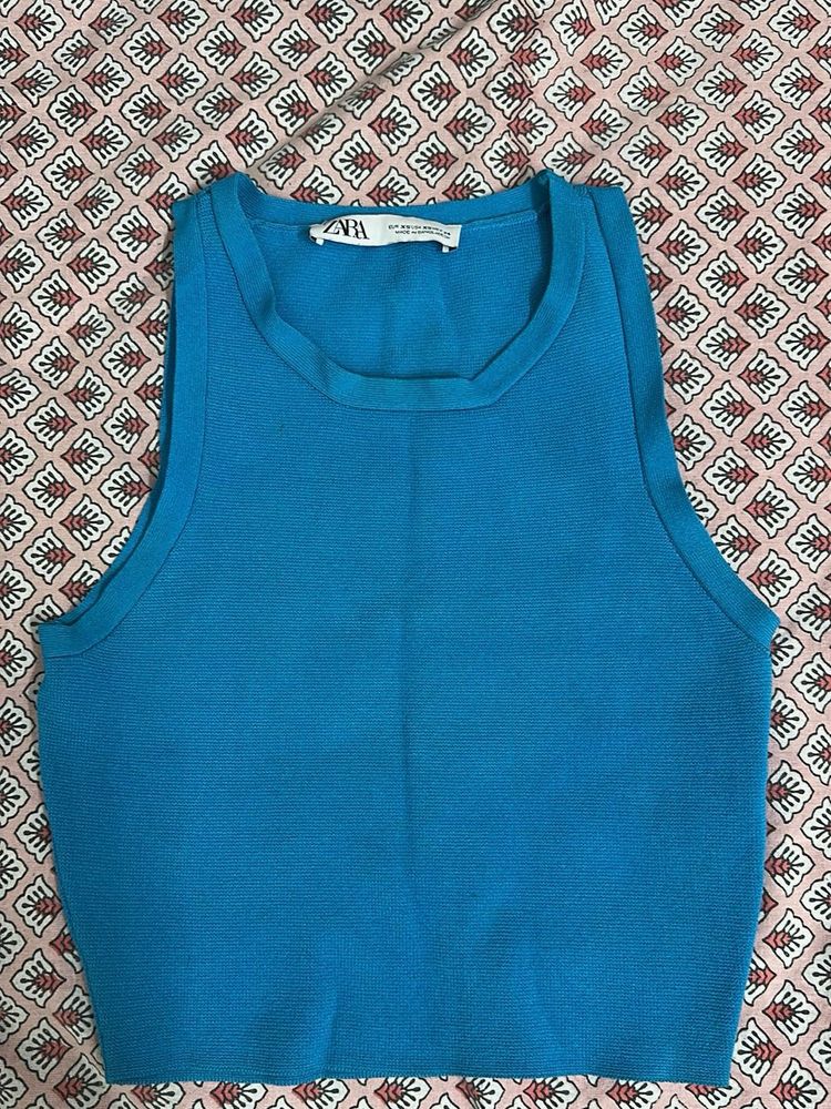 Zara Blue Tank Top