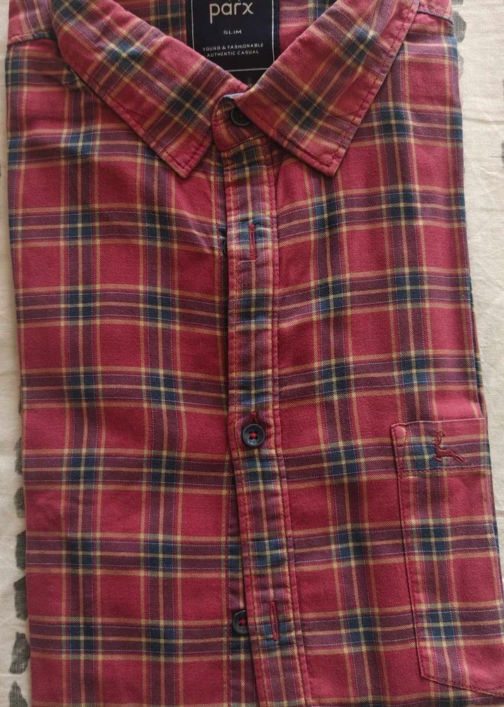 Parx Red Checked shirt size -44