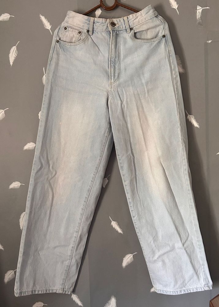Light Wash Wide Leg Jeans