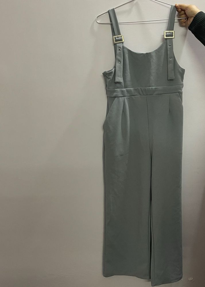 grey dungaree