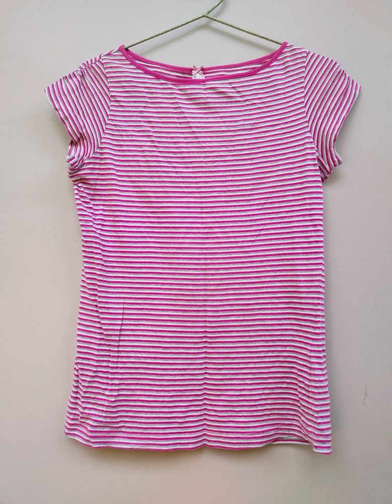 Pink &amp; White Striped t-shirt
