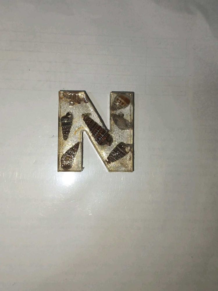 Resin Alphabet Keychain