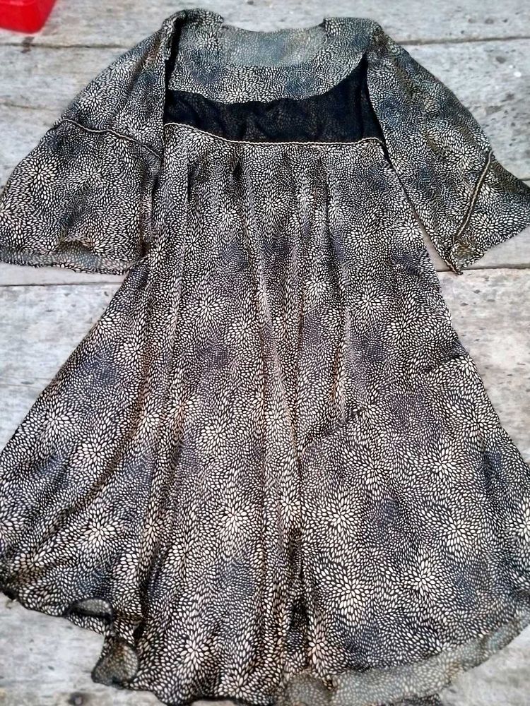 Short Anarkali Frock Like Top