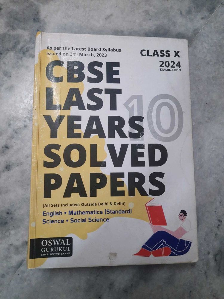 CBSE PYQ Book For Class 10(latest)