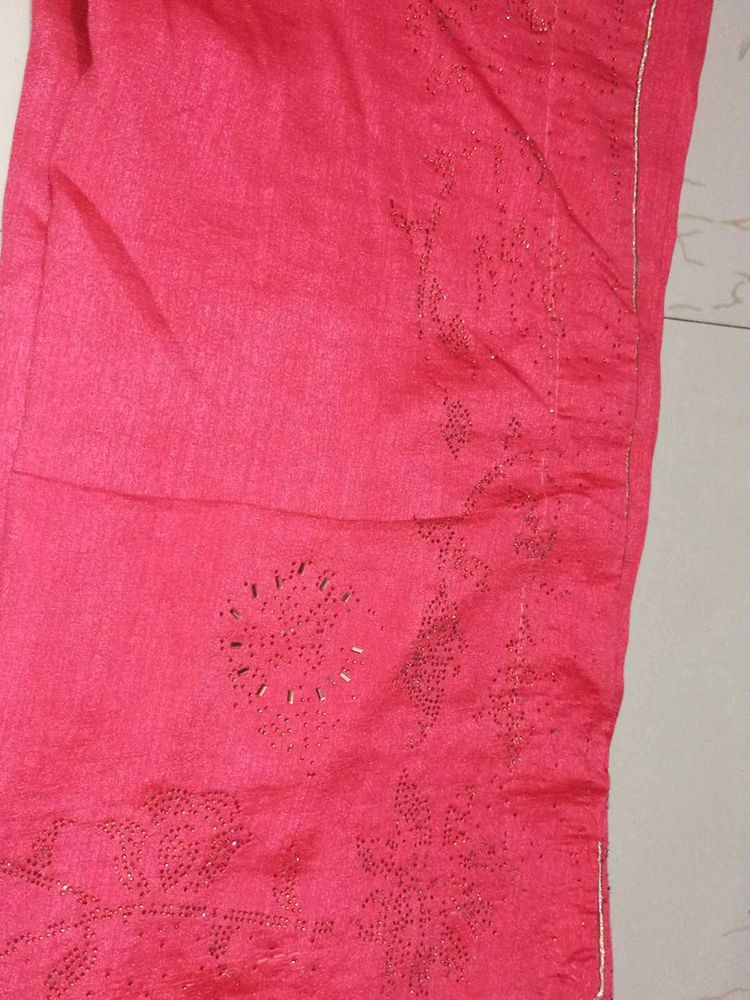 Pink Embellished Pants