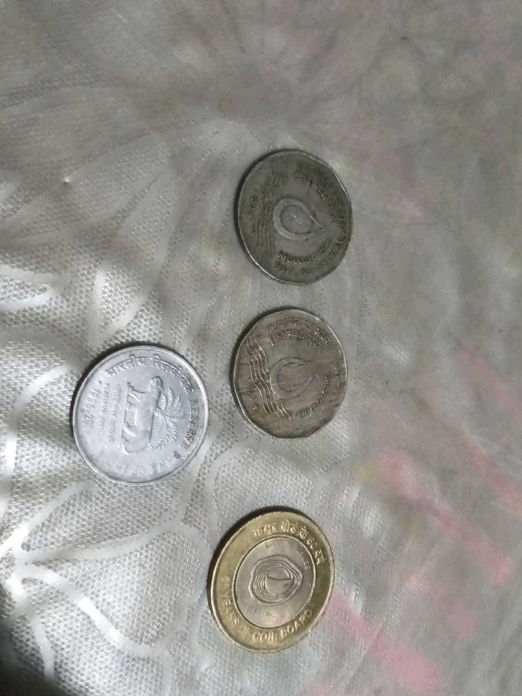 Indian Coin Collection 1,2,10