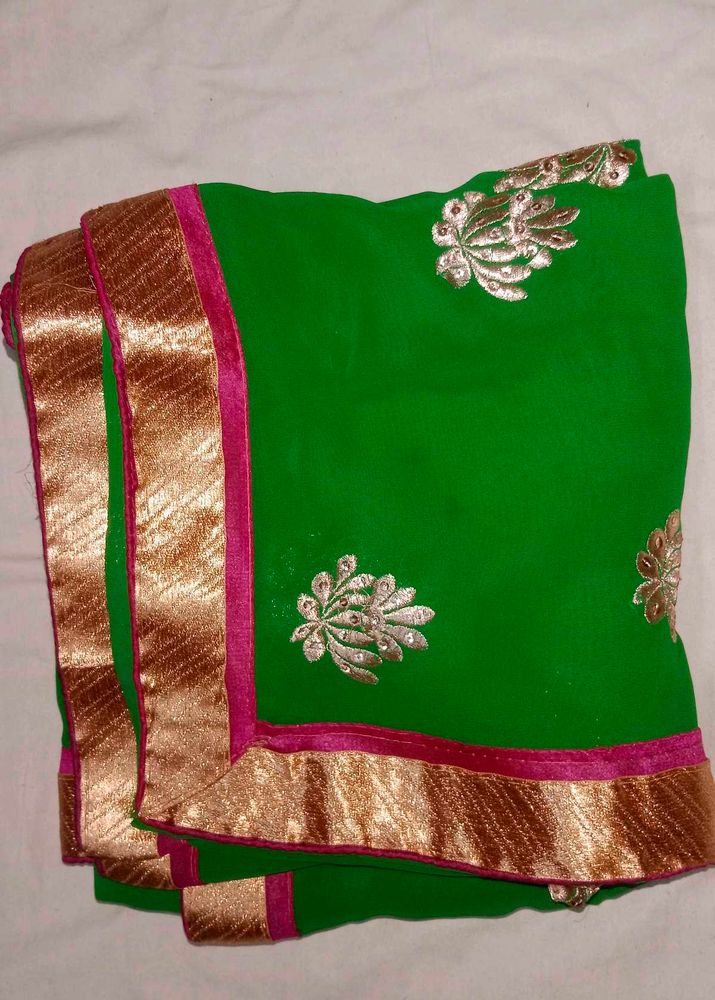 Elegant Green Saree