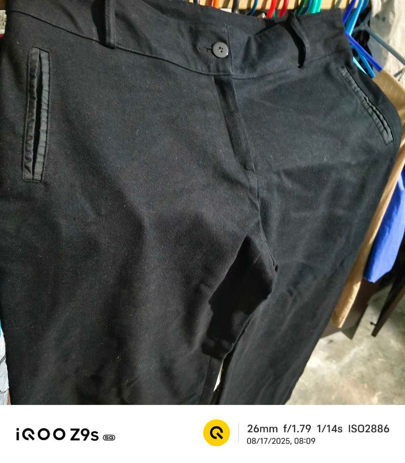Black Straight Leg Pants
