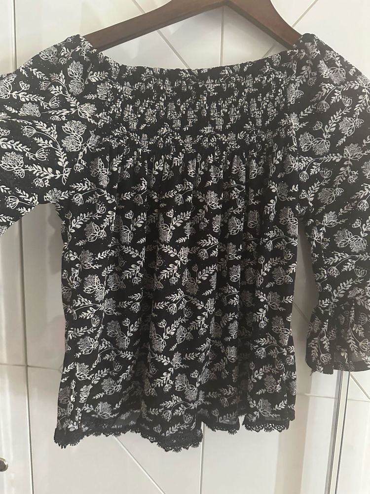 Floral Off-the-Shoulder Top