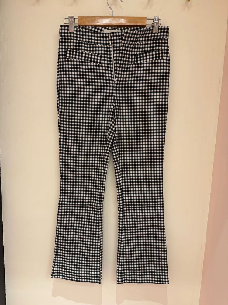 Gingham Flare Pants