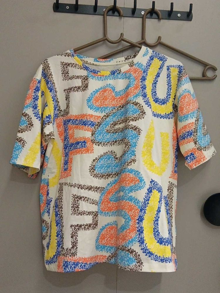 Colorful Print T-Shirt fresh piece Strore