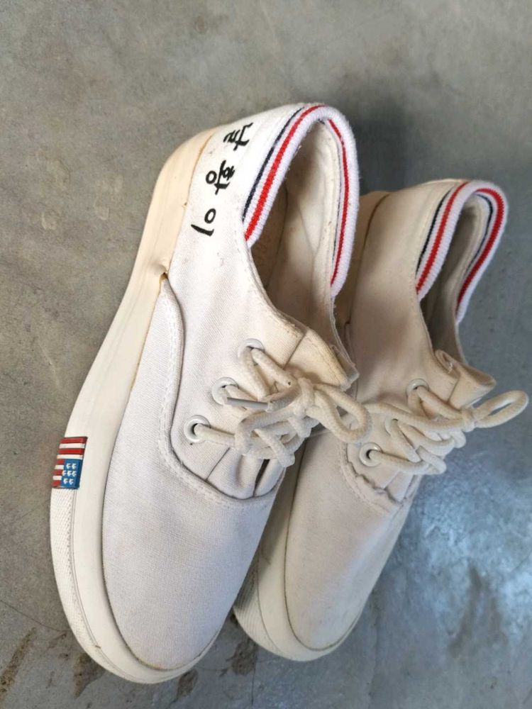 White Casual Shoes