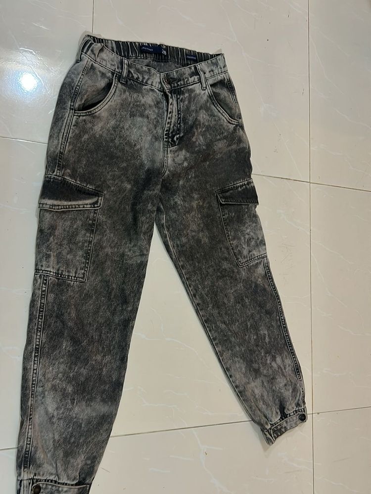 Acid Wash Cargo Pants