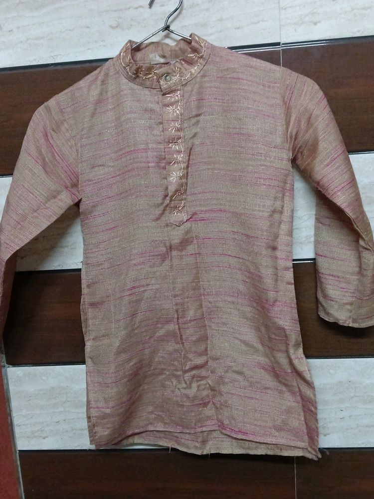 Khadi Kurta Pajama Jacket Set